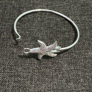 Silver Starfish Bracelet Costume Jewelry